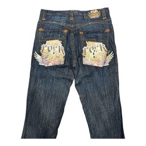 Vintage Miskeen Originals Baggy Y2K Jeans – Size 38x35